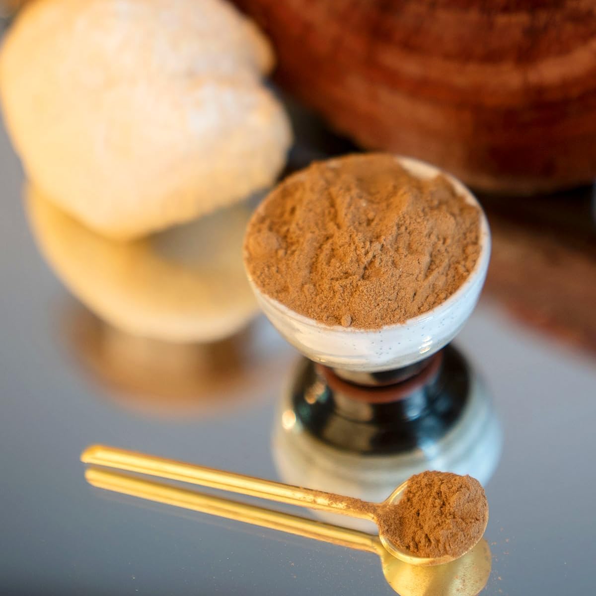 Organic Extra Potent Mushroom Blend Supplement - 100% Fruiting Bodies | Vegan & Gluten-Free | 1 oz Powder (30 Servings)