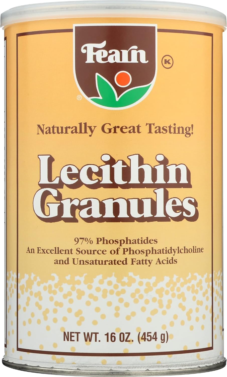 Organic Fearn Lecithin Granules - 16 Ounce - Non-GMO - Pure Soy Lecithin - Pack of 1
