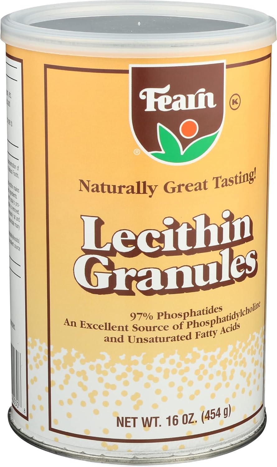 Organic Fearn Lecithin Granules - 16 Ounce - Non-GMO - Pure Soy Lecithin - Pack of 1