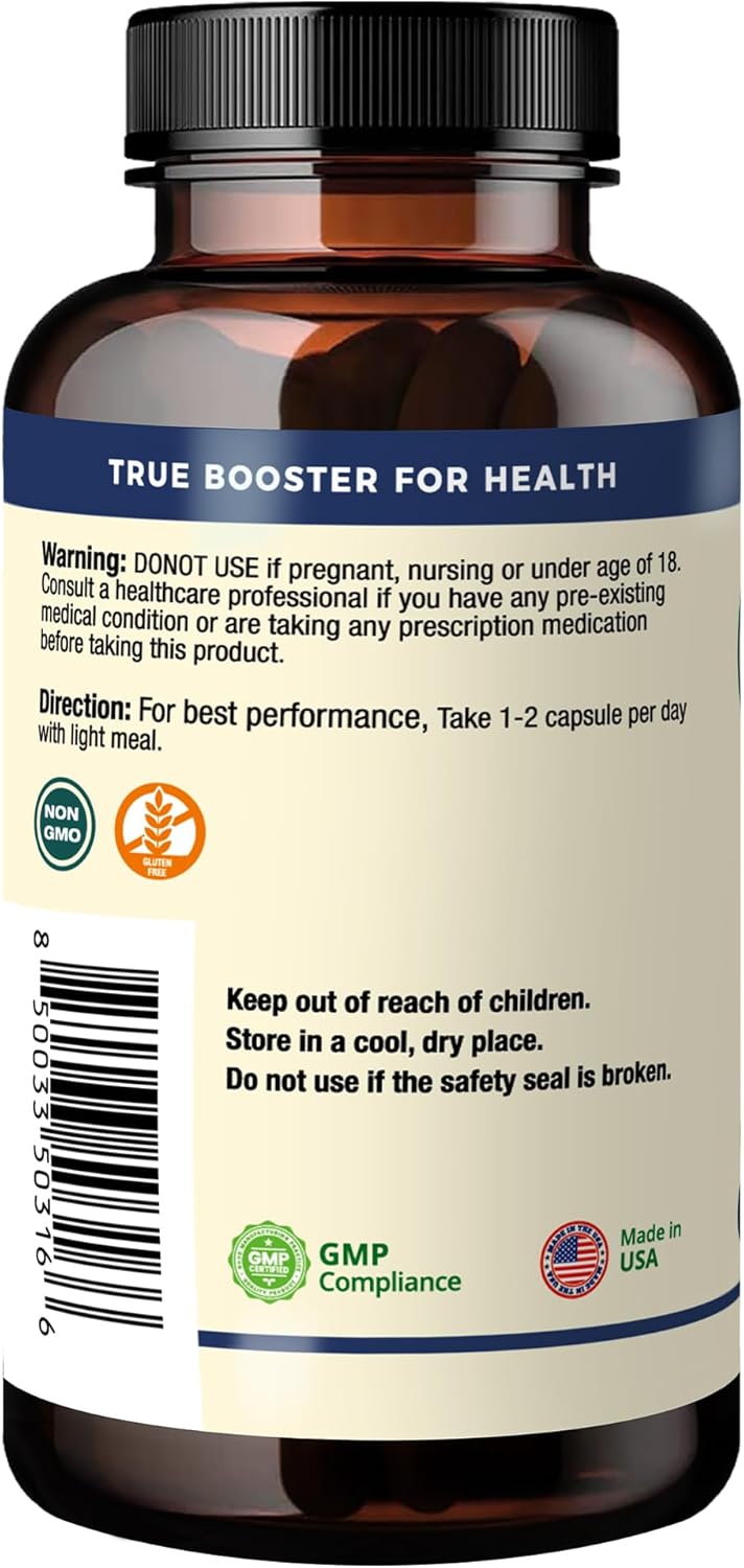 Organic Fenugreek Capsules for Metabolic Support, Energy Boost, and Hormone Balance - 610mg, 90 Capsules