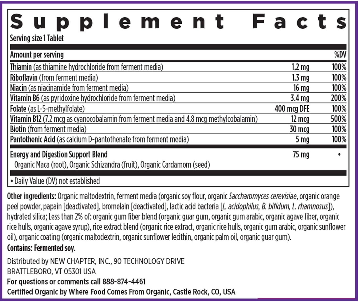 Organic Fermented Vitamin B Complex Capsules - 60 Count, Vegan & Gluten-Free, Daily Energy & Brain Support - BoostGo Australia