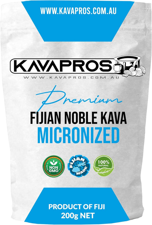 Organic Fiji Kava Powder - Premium Micronized Kava Root from 6yr Old Plants by Kava Pros