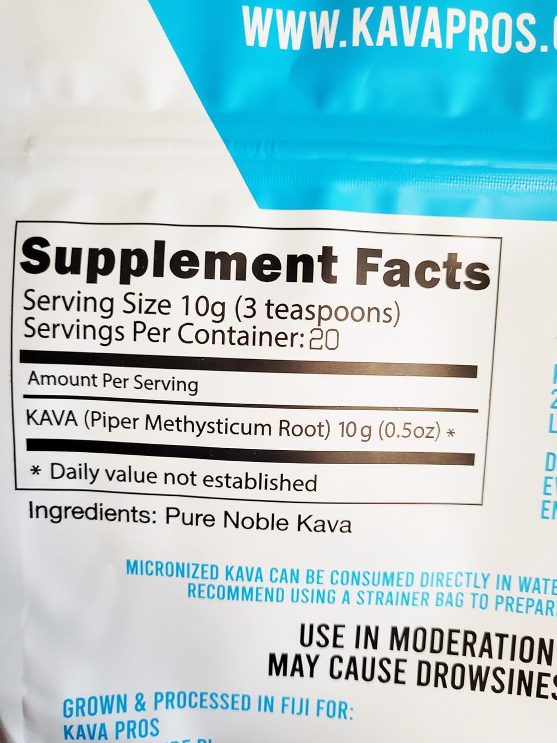 Organic Fiji Kava Powder - Premium Micronized Kava Root from 6yr Old Plants by Kava Pros