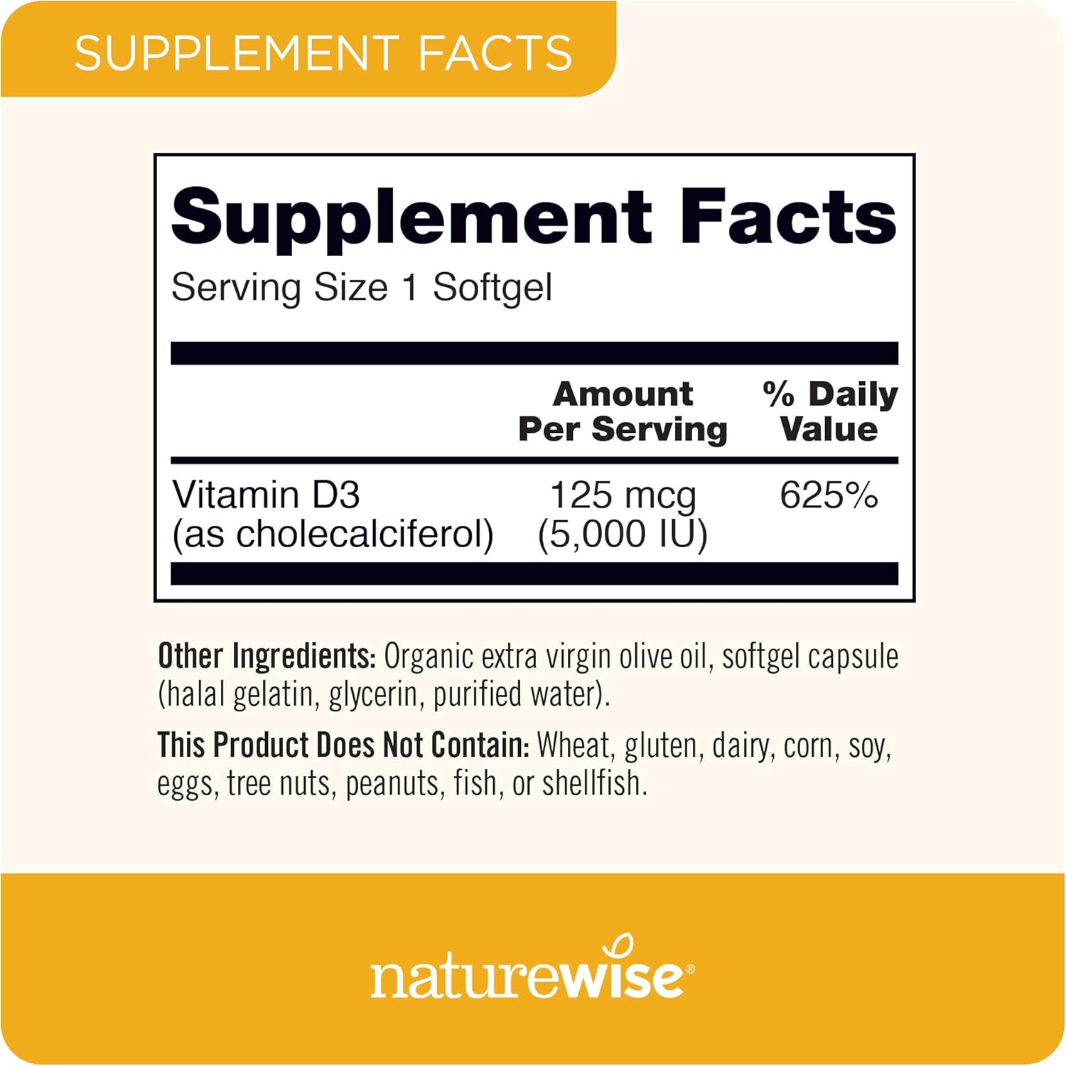 Organic Flaxseed Oil 720mg ALA | High Potency Omega 3 with NatureWise Vitamin D3 5000iu for Muscle Function & Immune Support