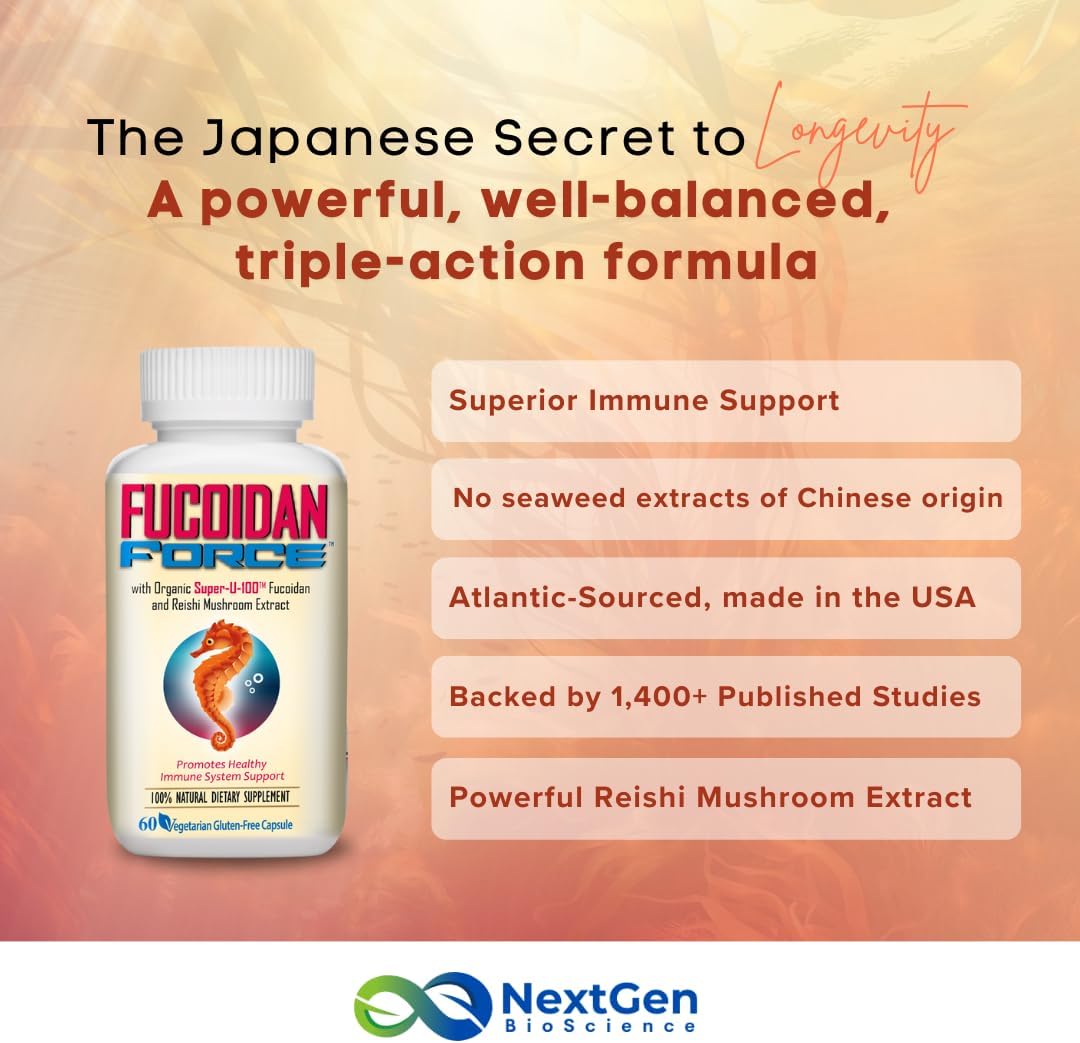 Organic Fucoidan Supplement Made in USA Trusted for 15 Years by Medical Professionals