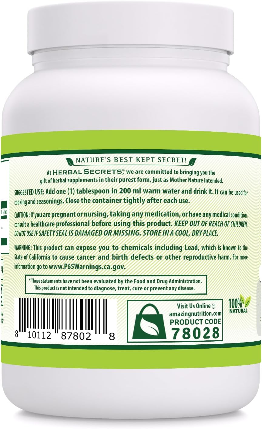 Organic Garlic Powder Supplement | 3 Mg per Serving | 16 Oz (454 G) | Non-GMO | Gluten-Free | USA-Made