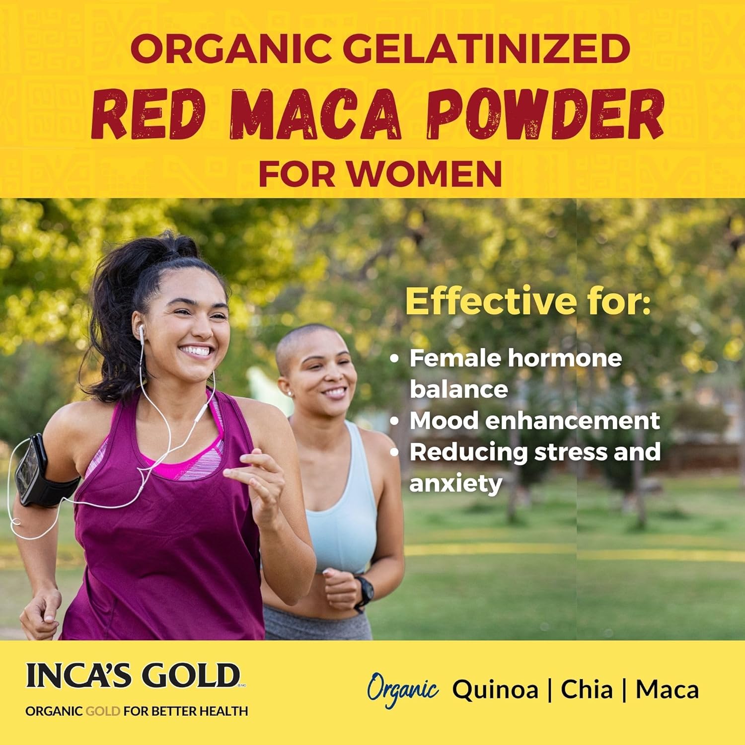 Organic Gelatinized Red Maca Powder Combo Pack - 24 oz (680g) - Inca's Gold