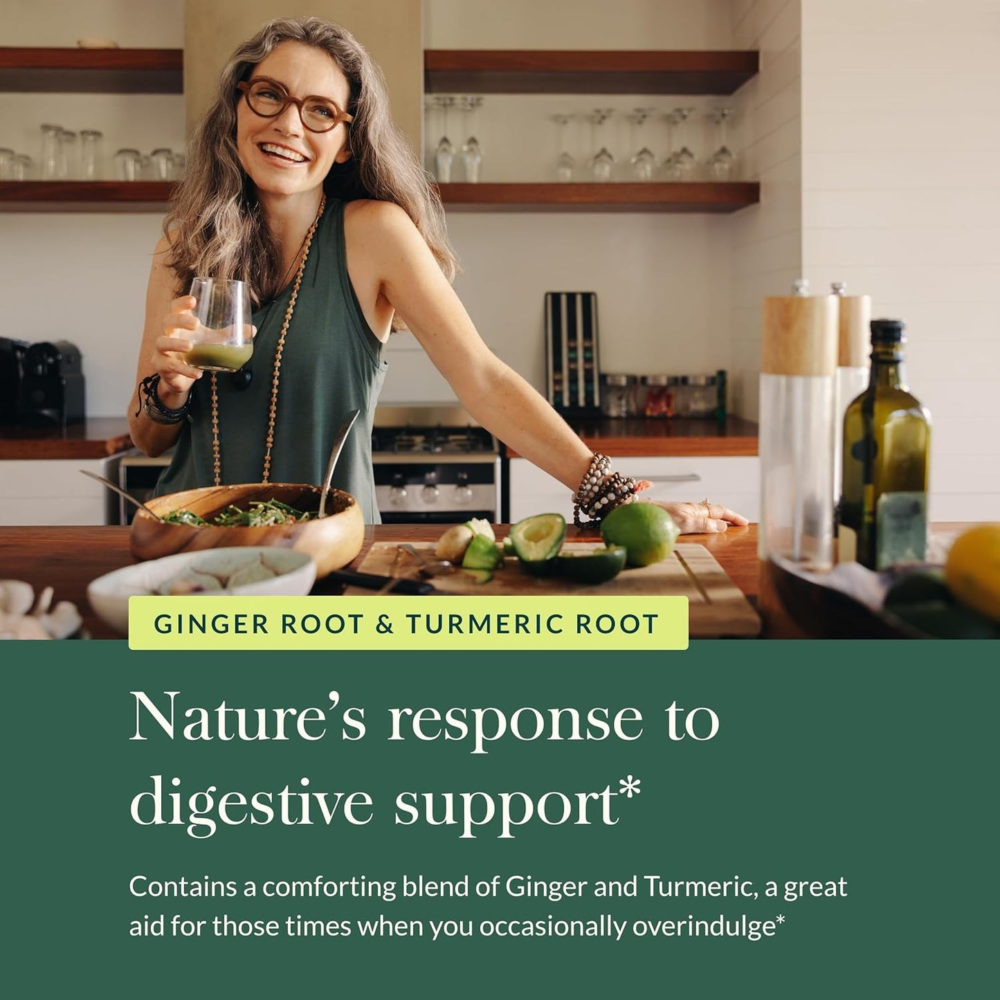 Organic Ginger and Turmeric Root Supplement for Digestive Health - 60 Vegan Liquid Capsules