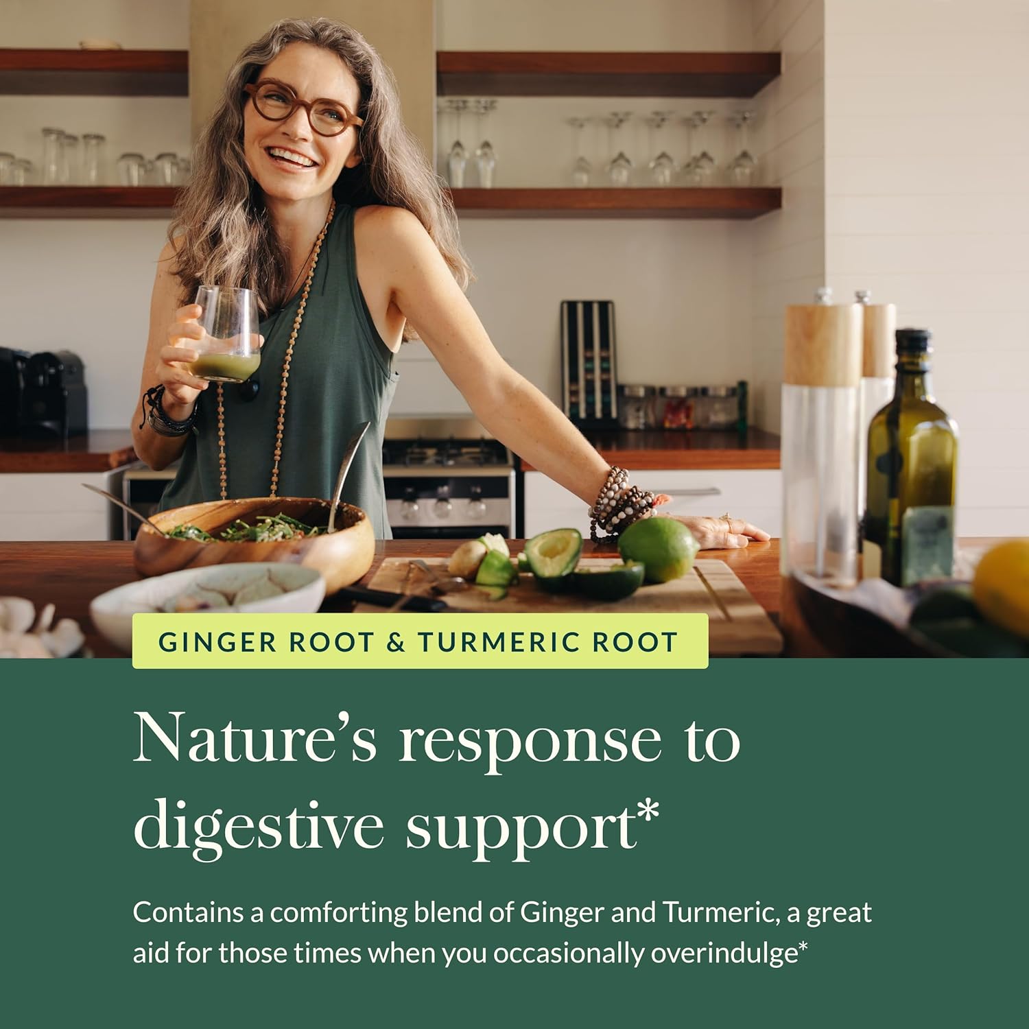 Organic Ginger and Turmeric Root Supplement for Digestive Health - 60 Vegan Liquid Capsules