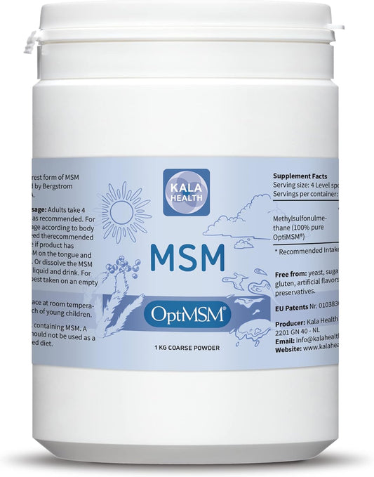 Organic Gluten-Free OptiMSM Powder - Non-GMO Sulfur Crystals for Kids & Adults - 1Kg - BoostGo Australia