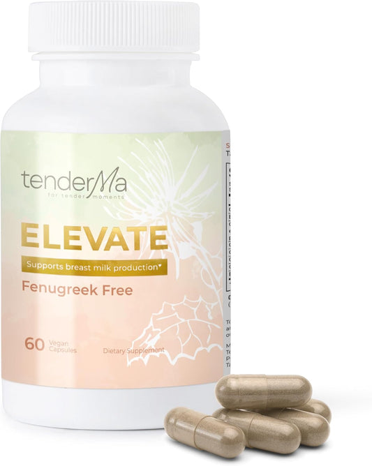 Organic Goat's Rue Lactation Supplement with Fenugreek-Free Formula - Promotes Breast Milk Supply for Breastfeeding - Includes Lions Mane, Thistle, and Brewers Yeast - 60 Capsules