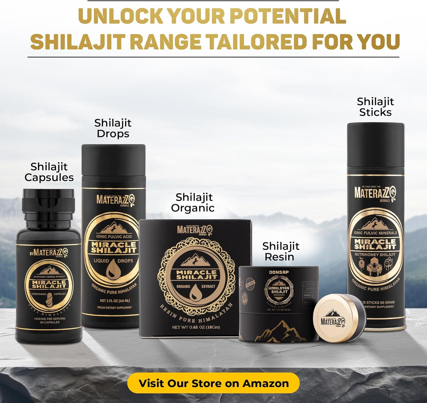 Organic Gold Grade Himalayan Shilajit Resin 10g (1 Pack) - Rich in 85+ Trace Minerals and Fulvic Acid - Promotes Vitality and Wellness for Men and Women