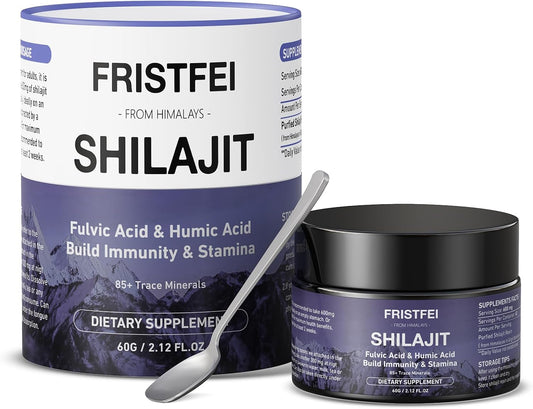 Organic Gold Grade Himalayan Shilajit Resin with 85+ Trace Minerals for Men & Women - 60g