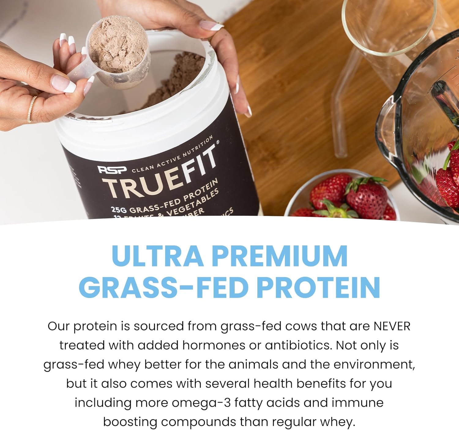 Organic Grass-Fed Whey Protein Powder with Prebiotics & Probiotics for Gut Health - Keto & Gluten Free Meal Replacement Shake - 1.85 lbs