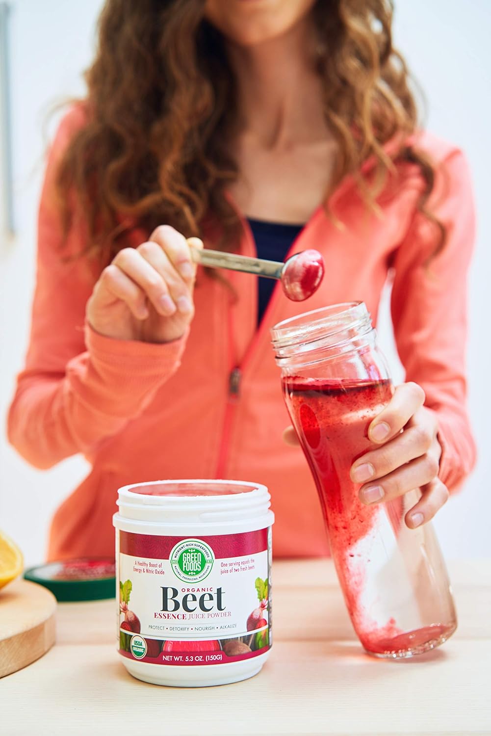 Organic Green Foods Beet Essence Powder - 5.3 oz Jar