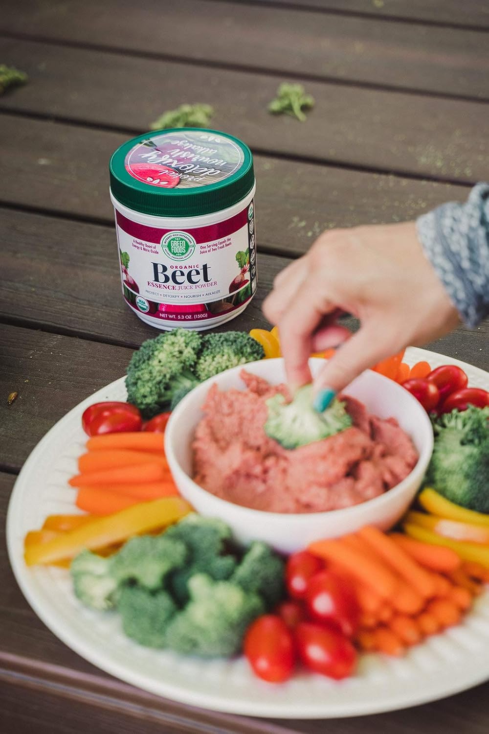 Organic Green Foods Beet Essence Powder - 5.3 oz Jar