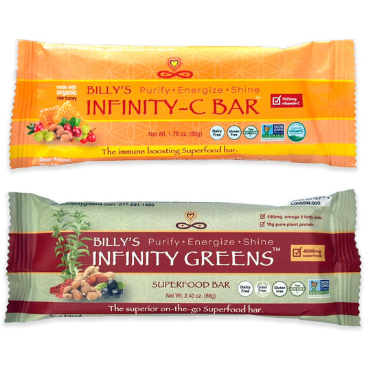Organic Green Superfood Bars & Vitamin C Snack Bars Bundle, 24 Pack