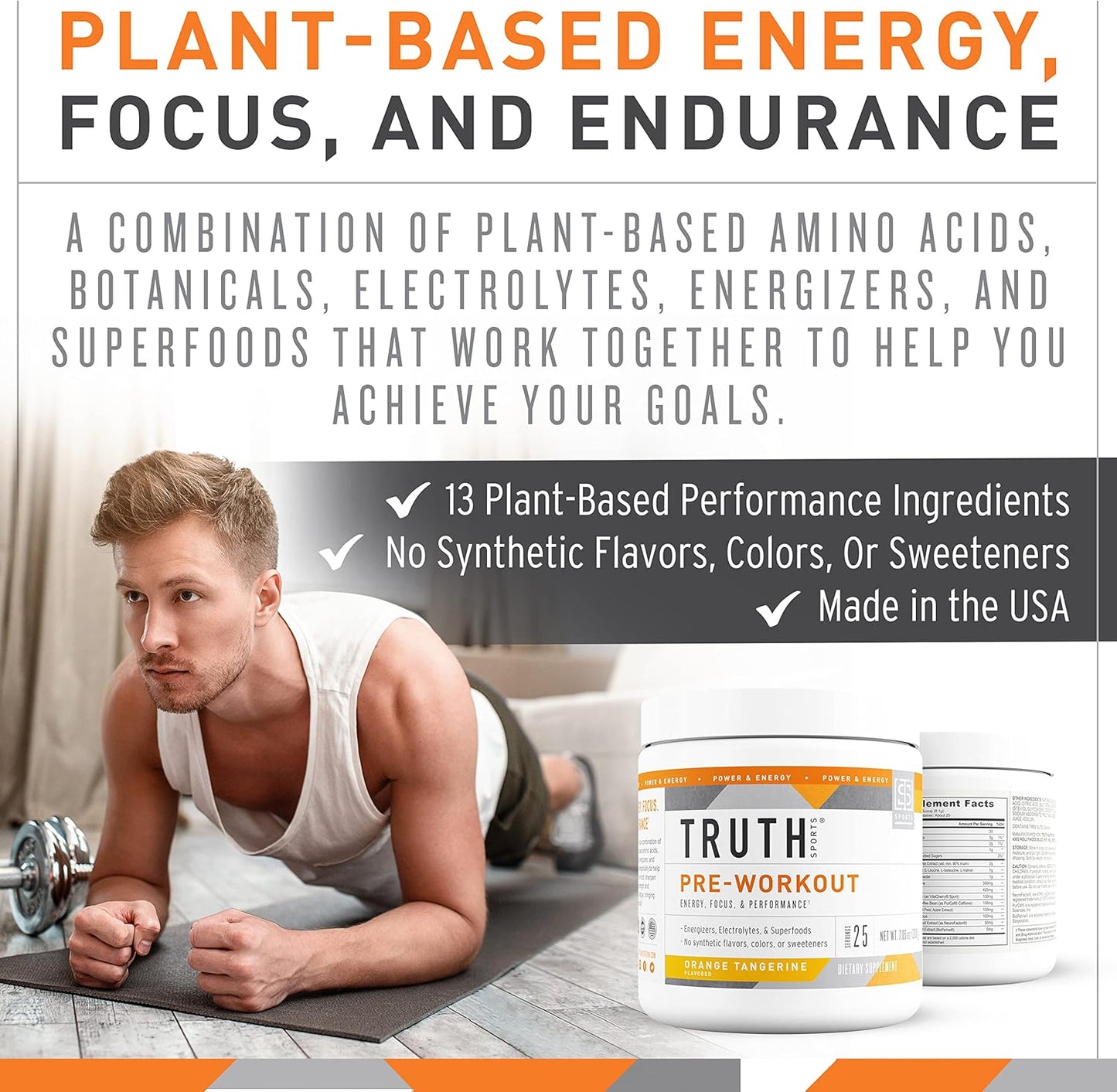 Organic Greens and Orange Tangerine Preworkout Bundle for Ultimate Nutrition