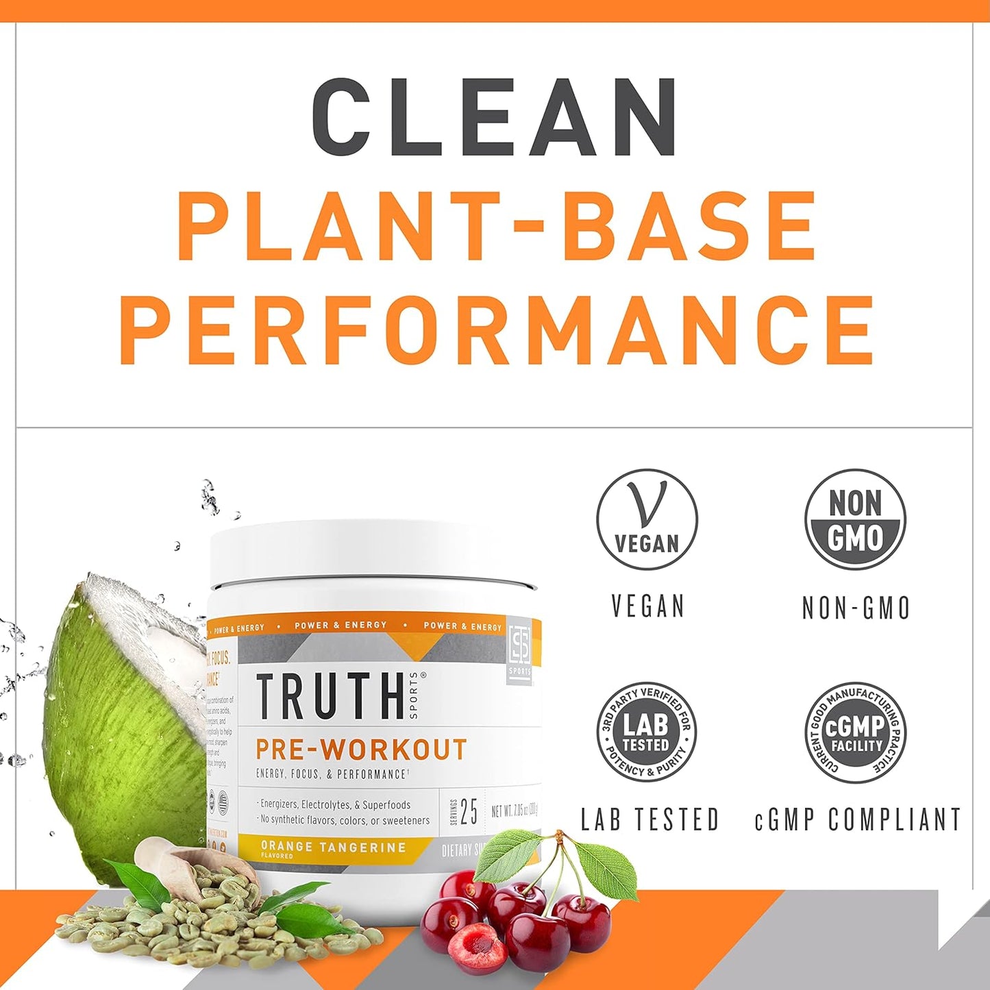 Organic Greens and Orange Tangerine Preworkout Bundle for Ultimate Nutrition