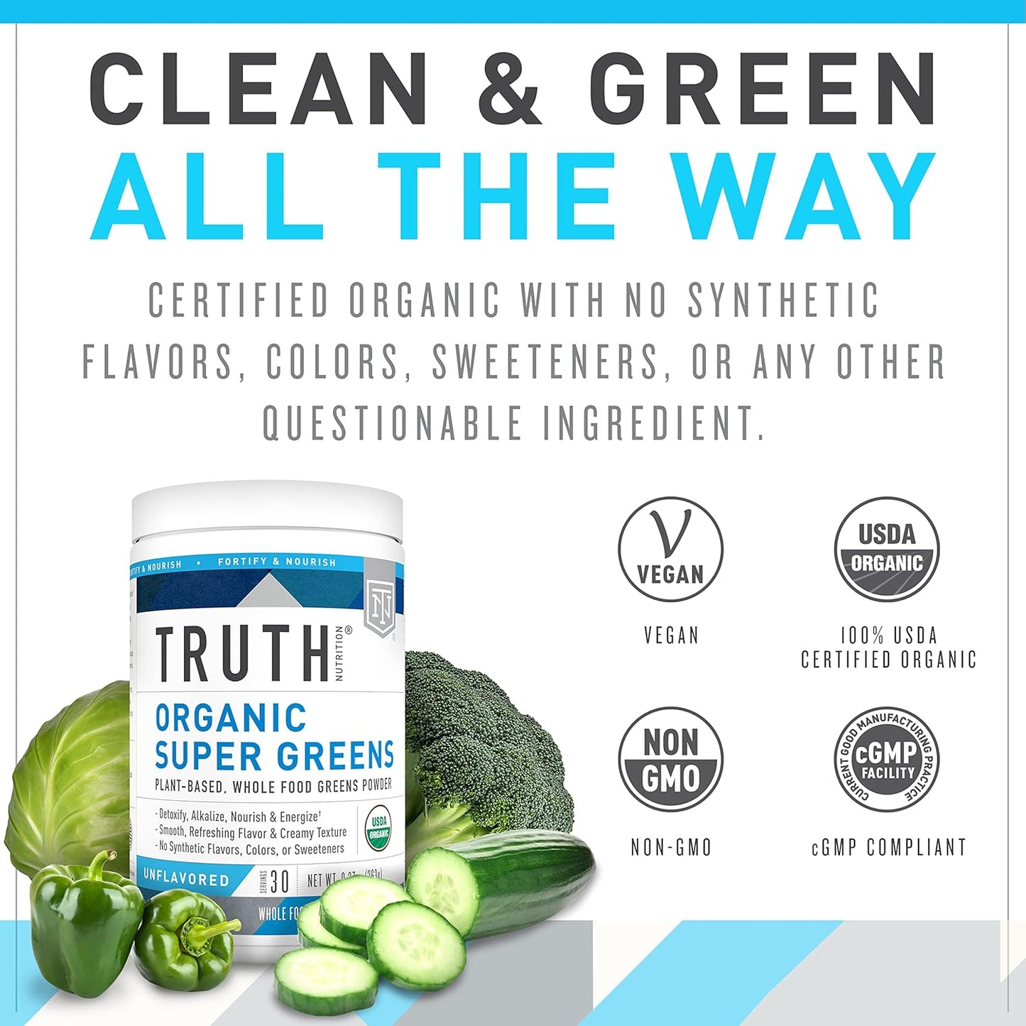 Organic Greens and Orange Tangerine Preworkout Bundle for Ultimate Nutrition