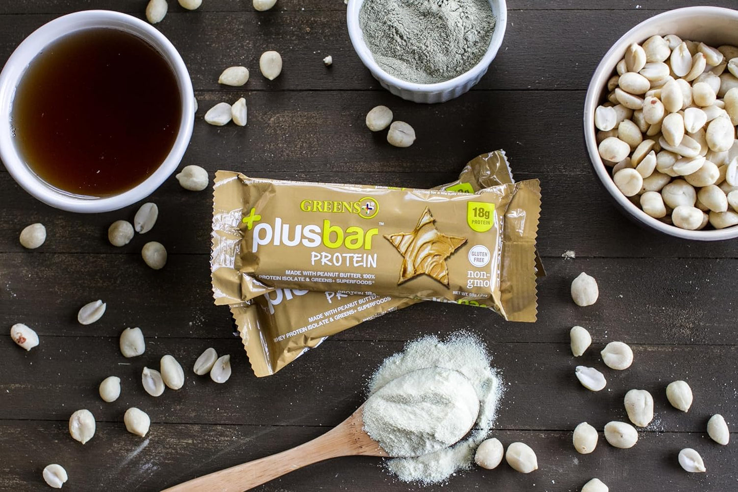 Organic Greens Protein Bar with Whey | Gluten Free | Non GMO | 12 Bars