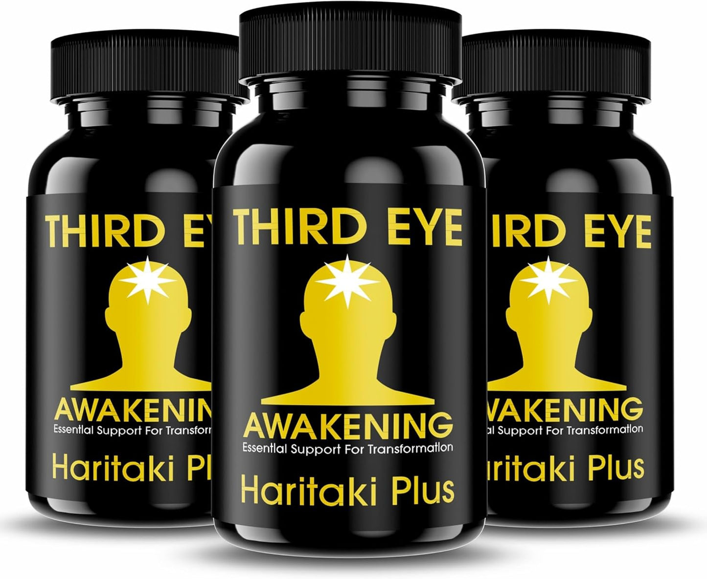 Organic Haritaki Capsules for Third Eye Awakening - 100 Capsules, 650mg Each - Vegan - Kailash Herbals