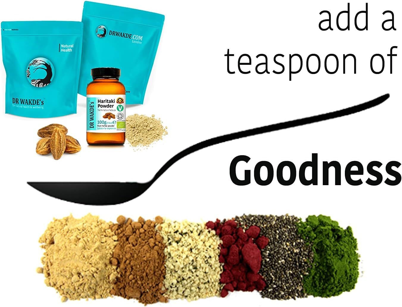 Organic Haritaki Powder - 100g | Pure Ayurvedic Herb | Vegan & Raw | Dr. Wakde's Natural Health Care London