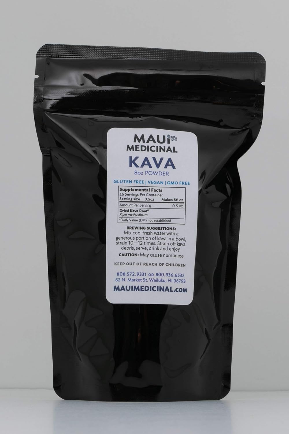 Organic Hawaiian Kava Powder - 8oz Maui Medicinal Herbs