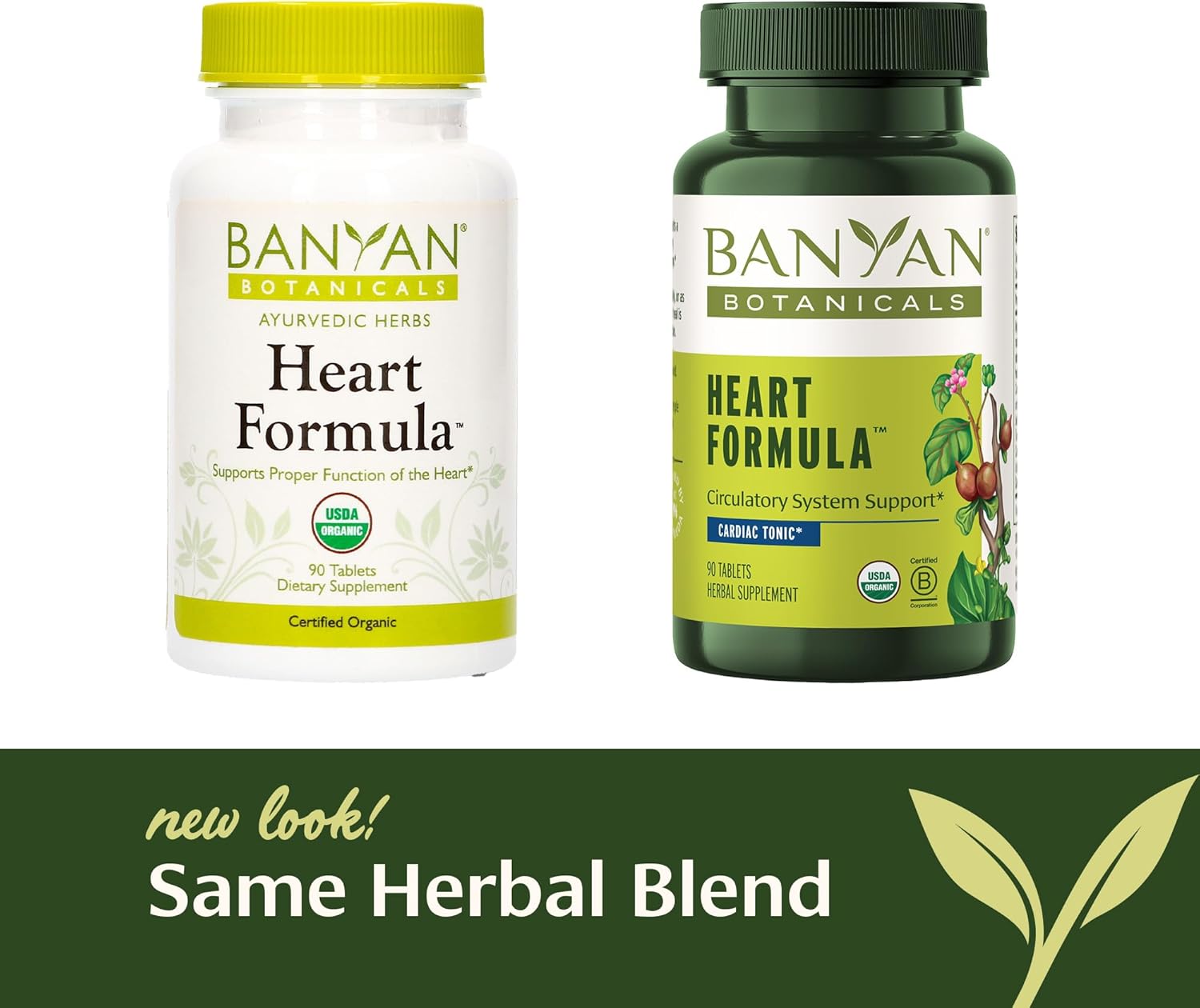 Organic Heart Health Supplement with Hawthorn Berry and Guduchi - 90 Tablets - Non-GMO Vegan Formula for Heart Function