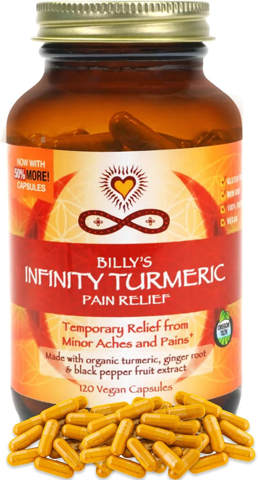 Organic High Potency Turmeric Capsules with Black Pepper and Ginger - Vegan & Gluten Free Supplementation
