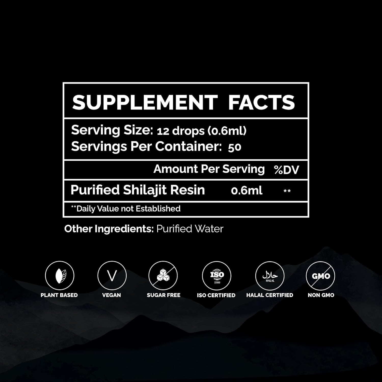 Organic Himalayan Shilajit Drops for Detox, Energy & Immune Support - 100% Natural Liquid with Fulvic Acid & Trace Minerals - 30ml
