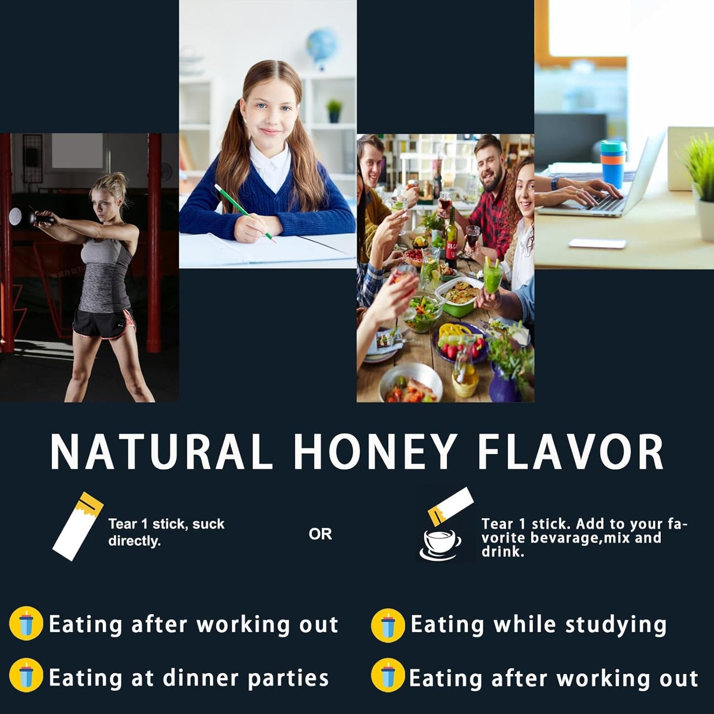 Organic Himalayan Shilajit Honey Sticks with Gold Saffron - Rich in Fulvic Acid and Trace Minerals - for Men and Women - 30 Sticks