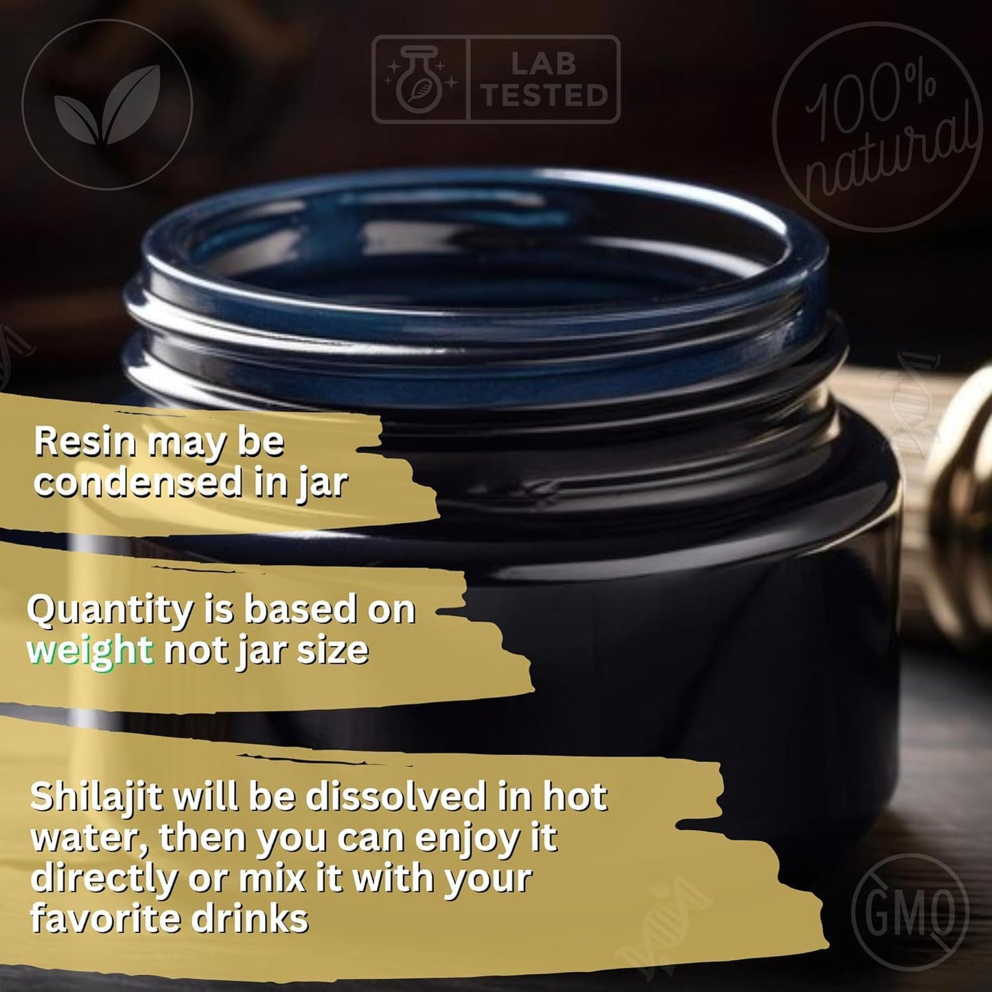 Organic Himalayan Shilajit Resin - Rich in 56% Natural Fulvic Acid, 30g