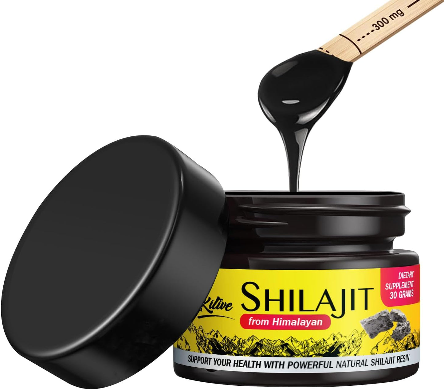 Organic Himalayan Shilajit Resin 30g - 600mg Pure Shilajit for Men and Women - Golden Level with 85+ Trace Minerals - Immune Support and Energy Boost - BoostGo Australia