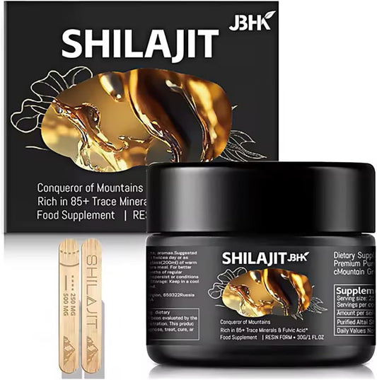 Organic Himalayan Shilajit Resin 50g - Premium Pure Source of Trace Minerals for Immune System Boost