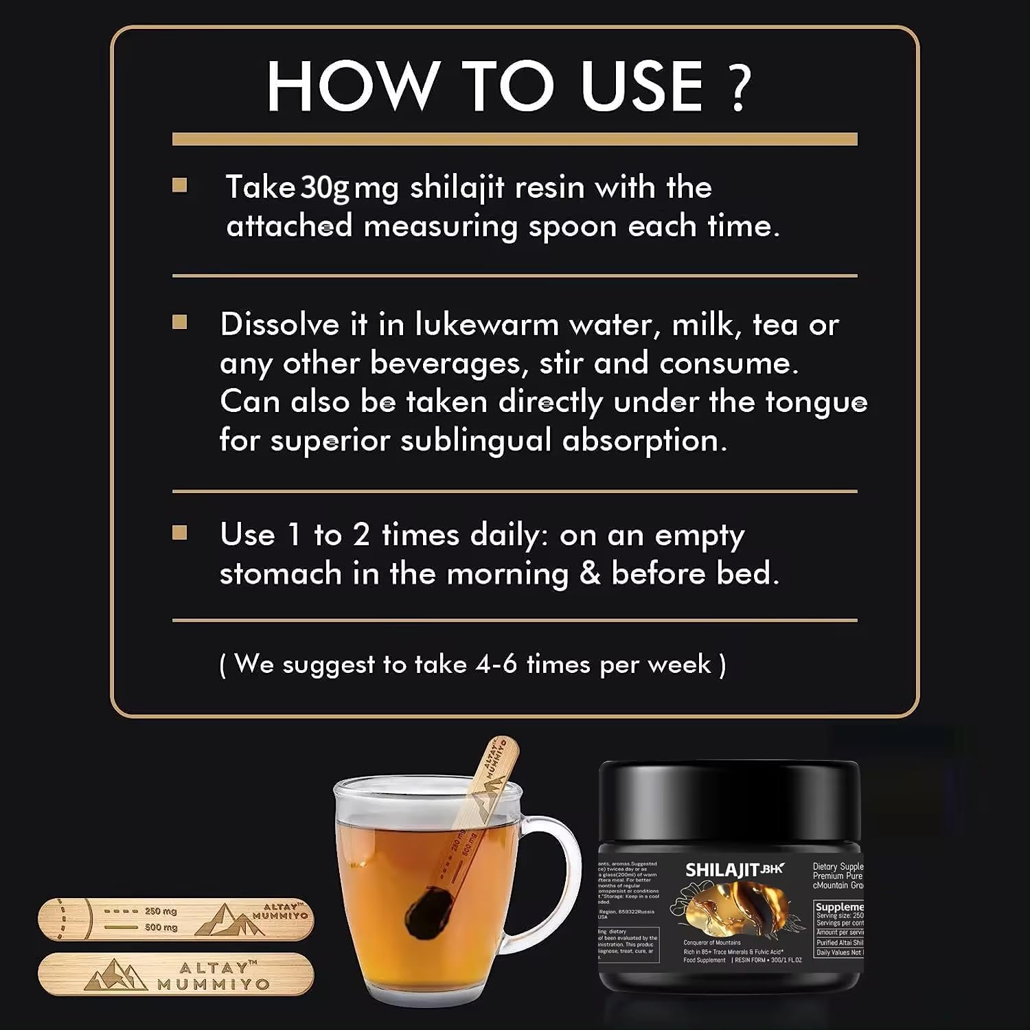 Organic Himalayan Shilajit Resin 50g - Premium Pure Source of Trace Minerals for Immune System Boost