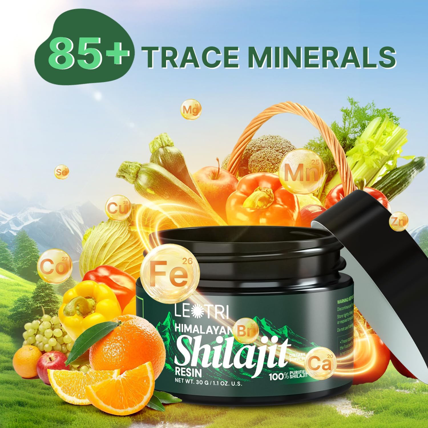 Organic Himalayan Shilajit Resin: Pure Fulvic Acid & Trace Minerals for Energy & Immune Support - Men & Women's Natural Health Supplement