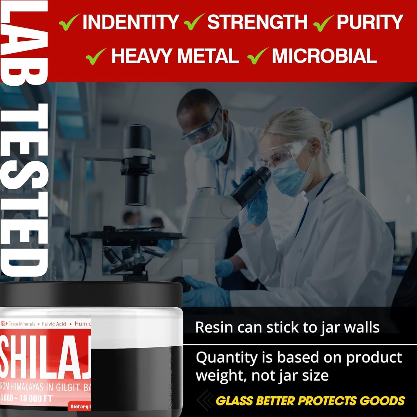 Organic Himalayan Shilajit Resin Supplement - 2 Packs, 20g Each - Rich in 85+ Trace Minerals, Fulvic Acid, Humic Acid - Boost Energy, Immune System, Brain Health