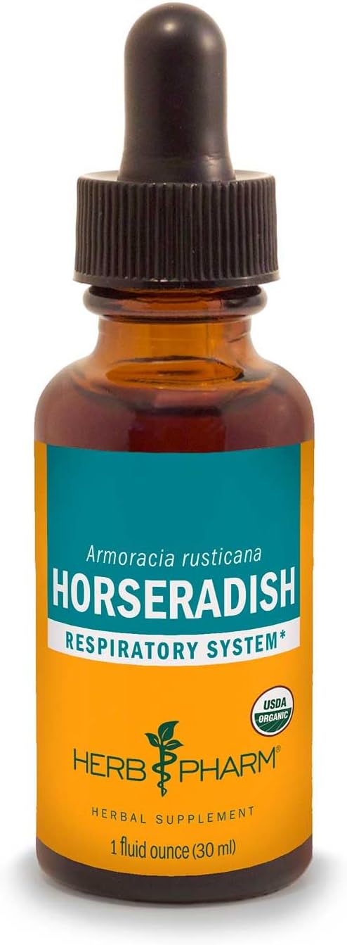 Organic Horseradish Liquid Extract - Respiratory System Support - 1 Ounce