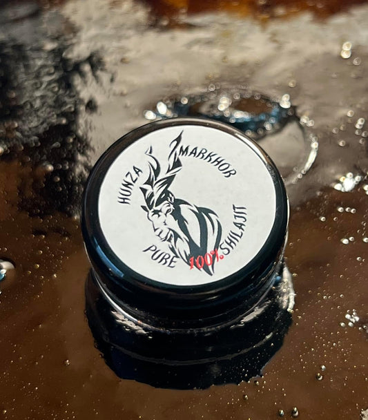 Organic Hunza Markhor Shilajit Resin - 10g with 85+ Trace Minerals & Fulvic Acid for Energy & Immune Support