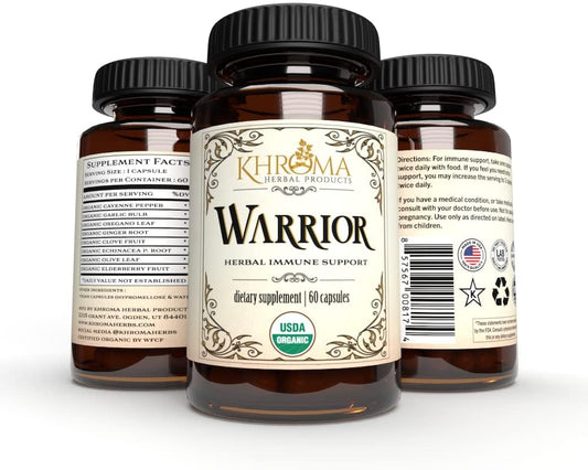 Organic Immune System Support by Khroma Herbal Products - Infused with Nature's 8 Most Potent Immunity Defense Herbs