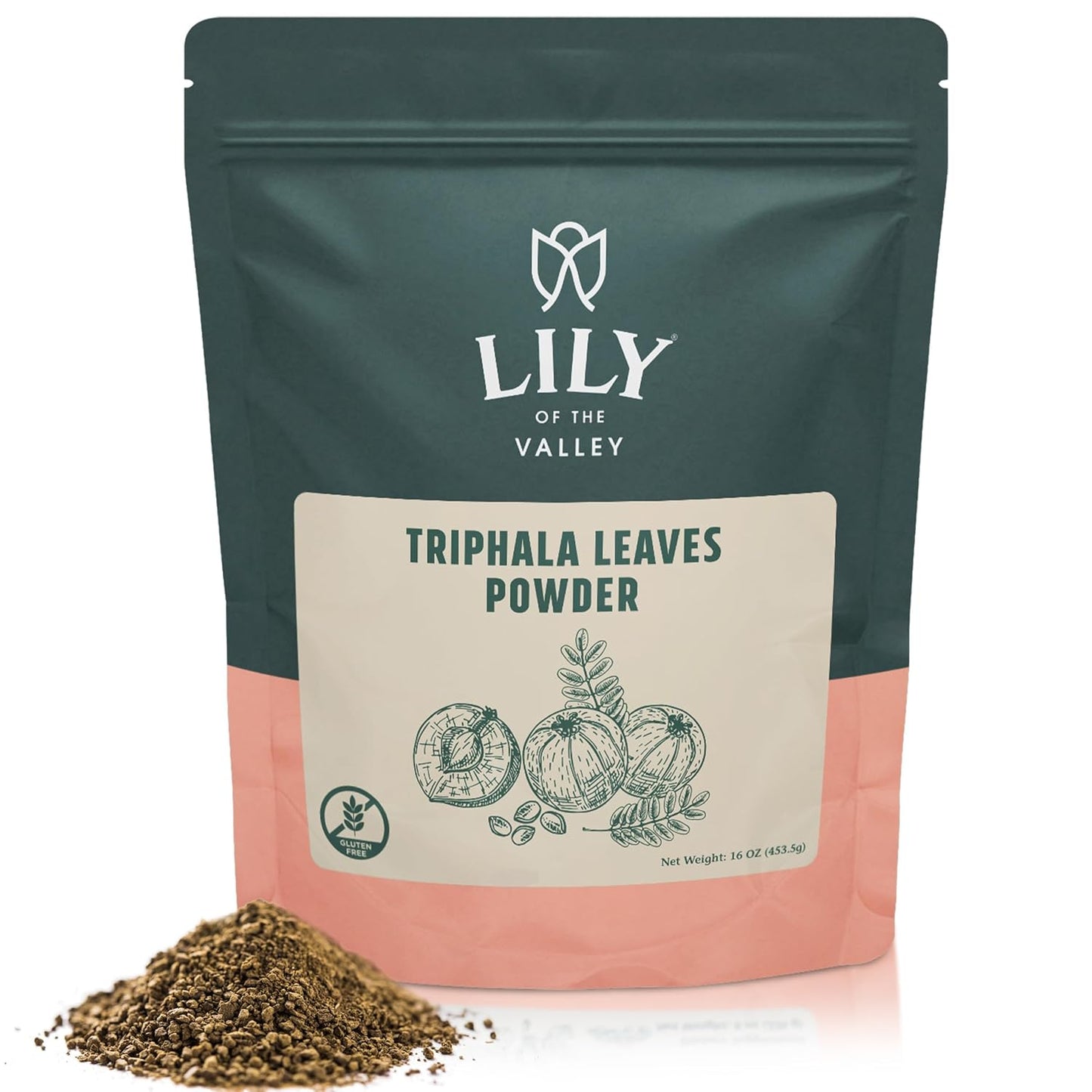 Organic Indian Triphala Powder - Amla, Haritaki & Bibhitaki Blend - Herbal Adaptogen Superfood - Vegan & Gluten-Free - 8oz