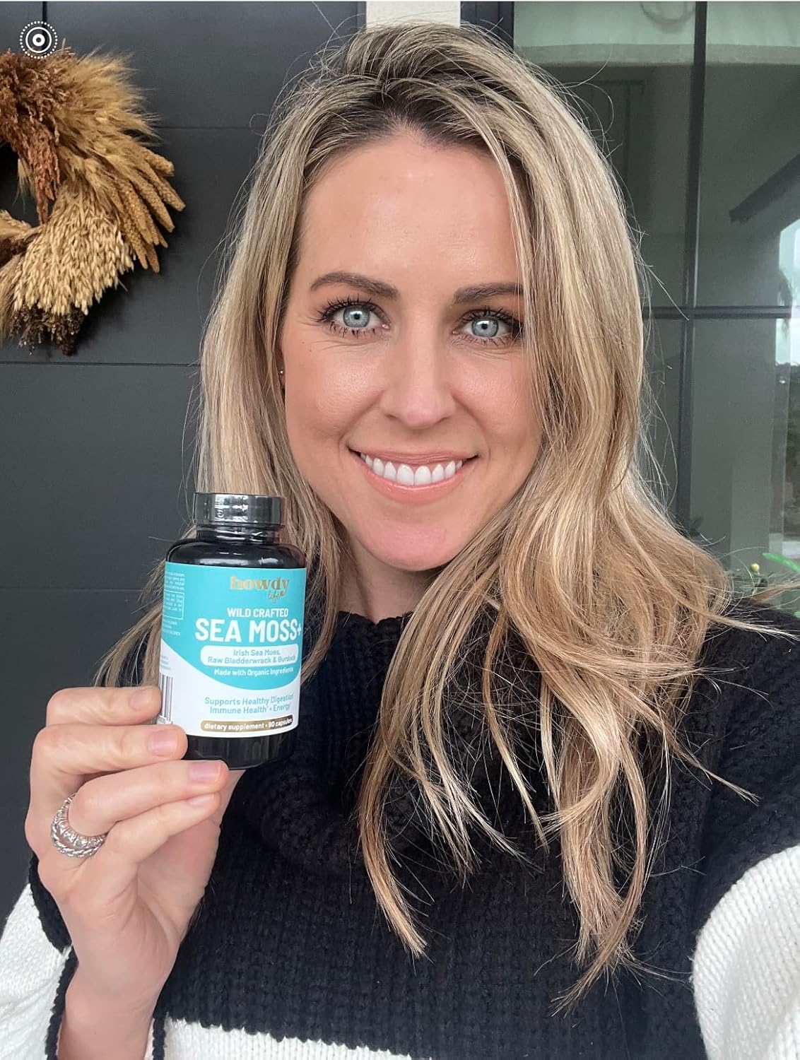 Organic Irish Sea Moss Capsules with Bladderwrack and Burdock Root for Digestion, Immune Health, Energy Boost