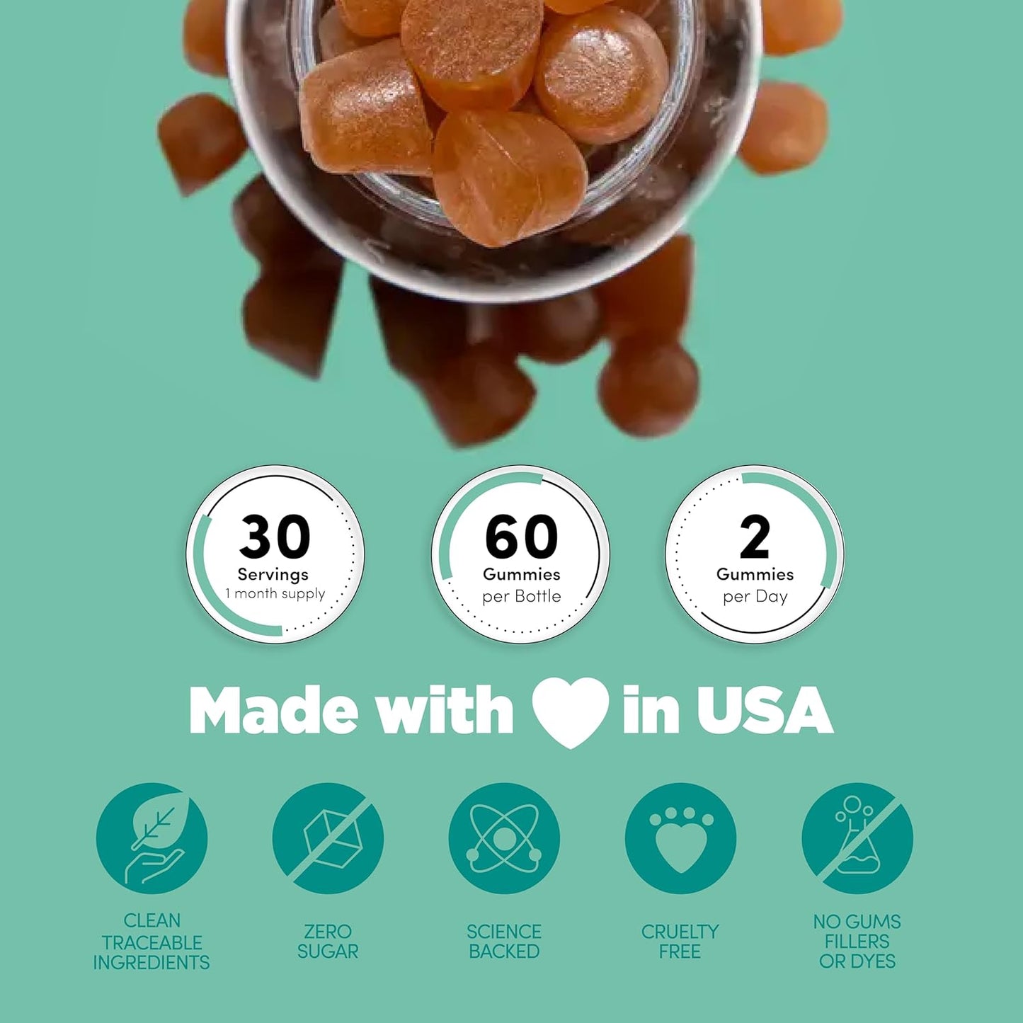 Organic Irish Sea Moss Gummies 3000mg with Bladderwrack & Burdock Root - Vegan, Gluten-Free, Sugar-Free Supplement for Skin, Joints, Thyroid & Immune Support - Natural Lime Flavor - 60 Gummies