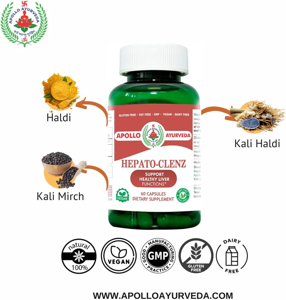 Organic Kali Haldi Liver Cleanse Supplement with Turmeric and Black Pepper - 60 Veg Capsules - Made in USA
