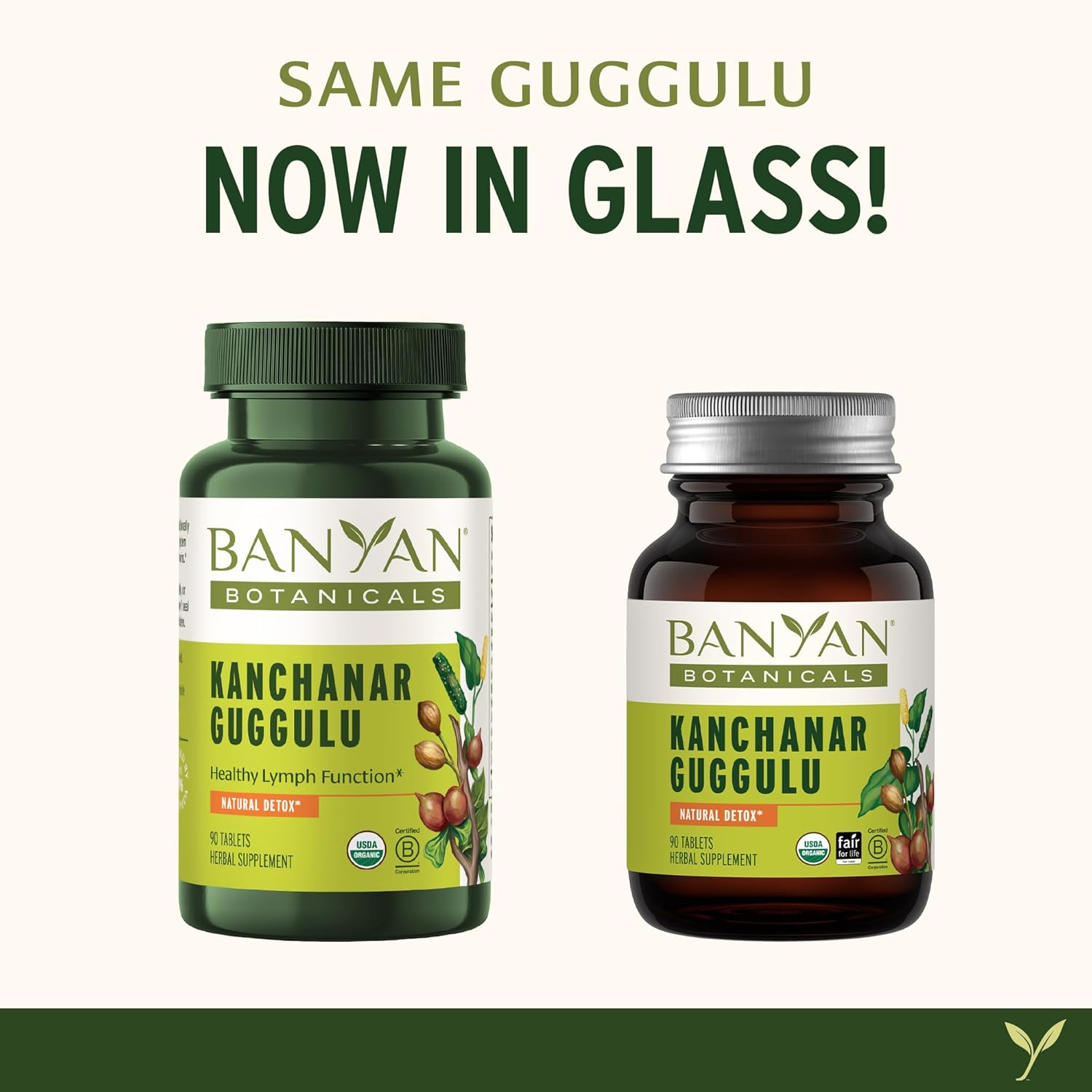 Organic Kanchanar Guggulu Tablets for Healthy Lymph Support - 90 Tablets - Vegan & Non-GMO - With Guggulu Resin for Toxin Elimination