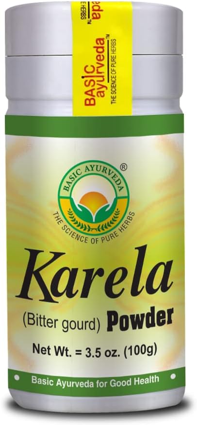 Organic Karela Powder for Healthy Digestion | Bitter Gourd Fruit Extract | 3.53 Oz (100g) | Ayurvedic Herbal Supplement