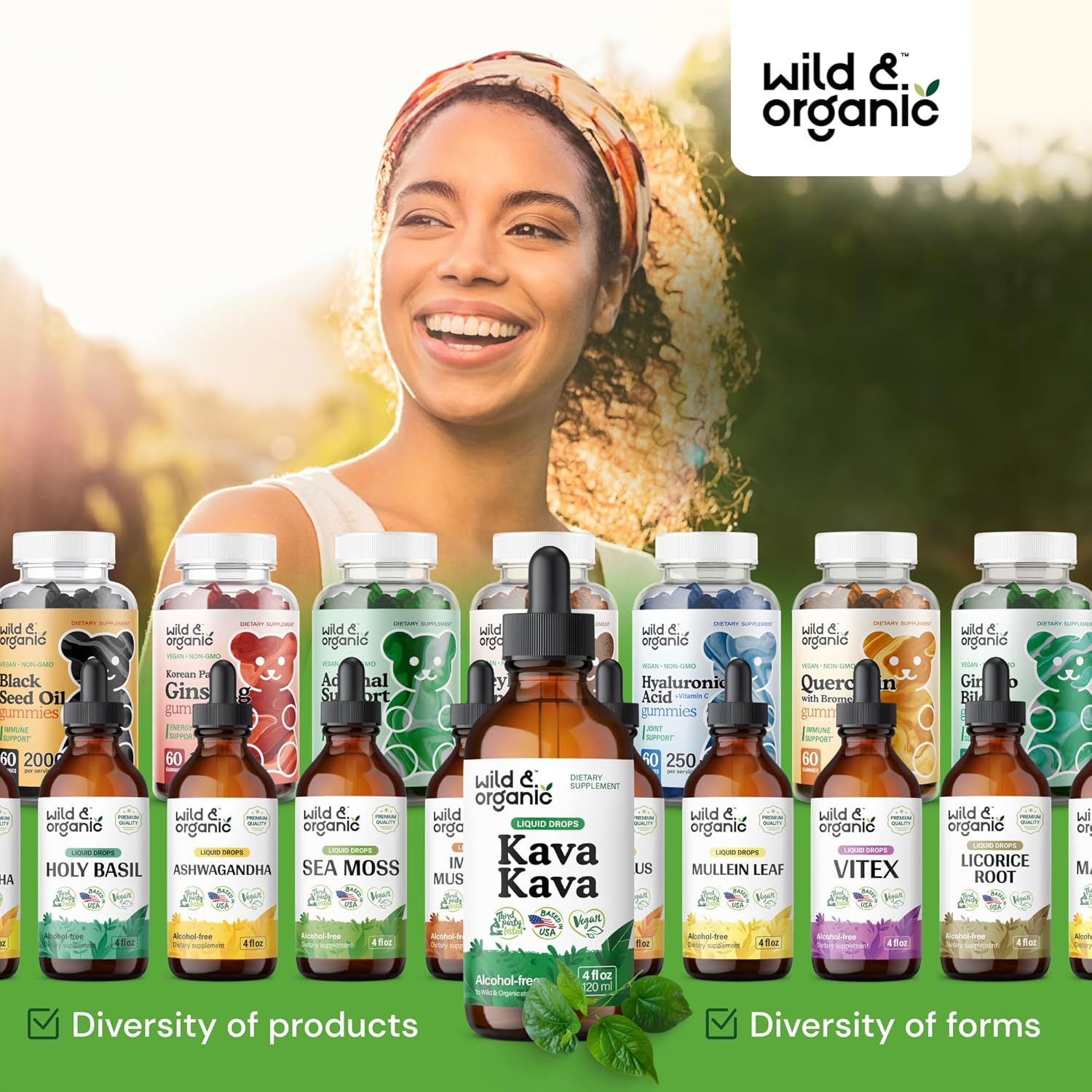 Organic Kava Kava Drops - 400mg Liquid Root Extract for Calmness & Relaxation - Vegan, Alcohol & Sugar-Free - 5-Month Supply