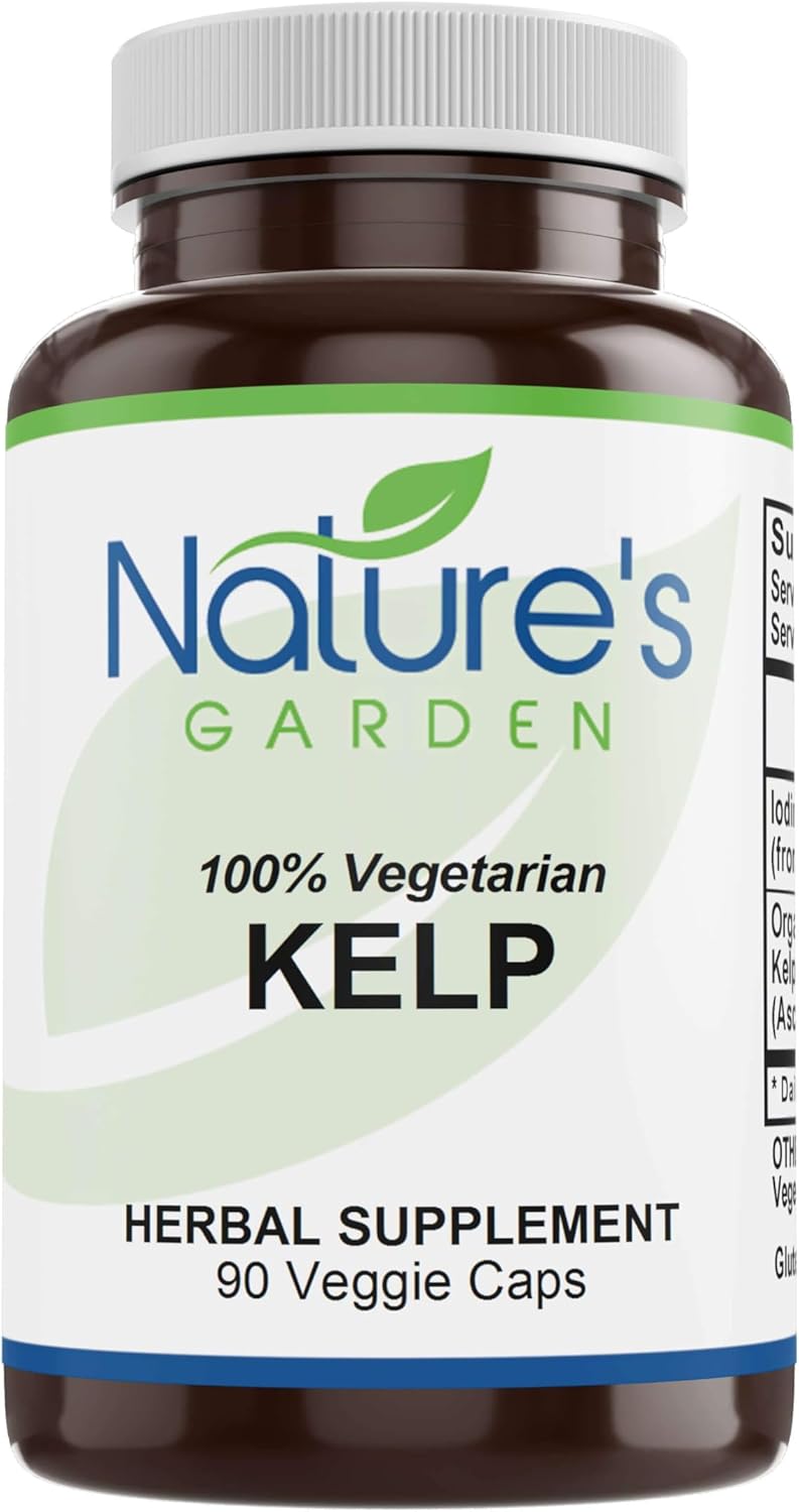 Organic Kelp Supplement - 90 Vegetarian Capsules for Natural Wellness