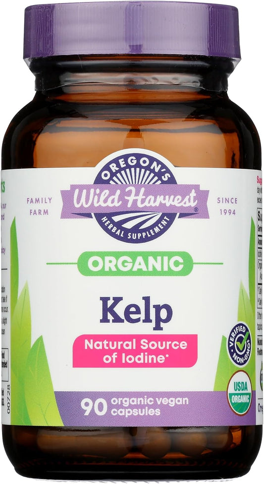 Organic Kelp Supplements from Oregon's Wild Harvest - 90 Capsules